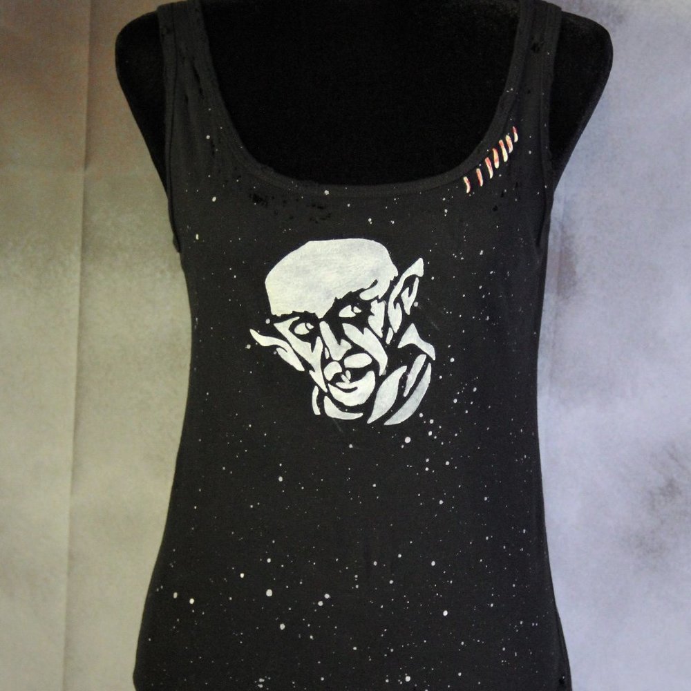 Nosferatu Vampire Horror Handmade Distressed